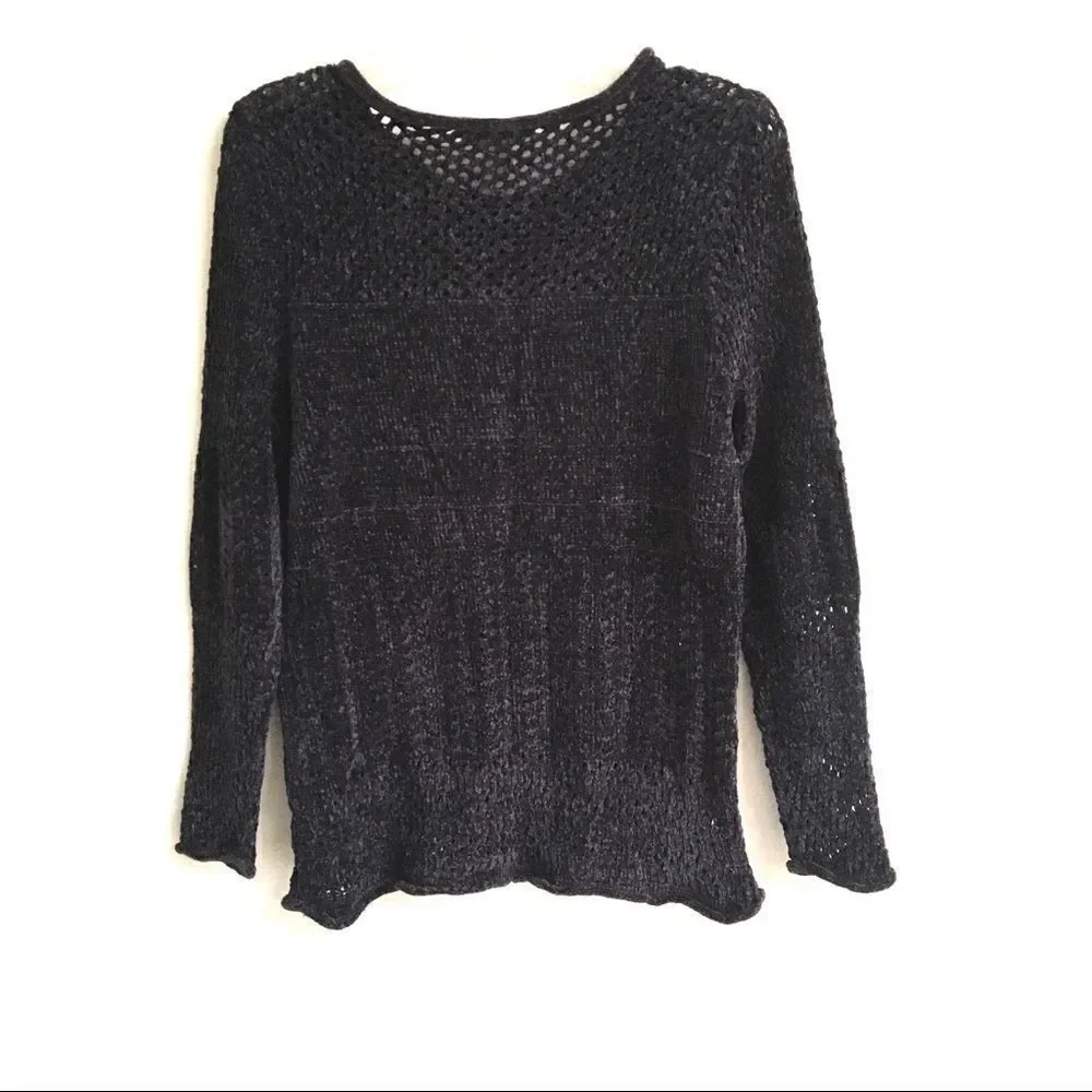 Christopher & Banks crew neck knit sweater S‎